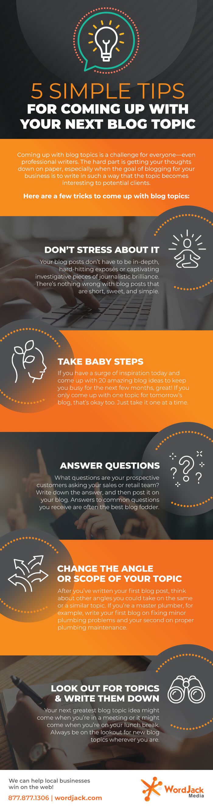 5 Simple Tips for Coming Up with Your Next Blog Topic