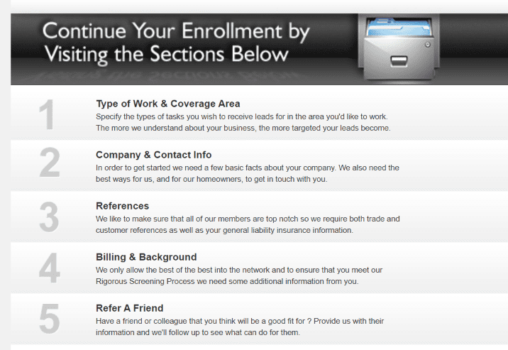 Start by clicking on the first option