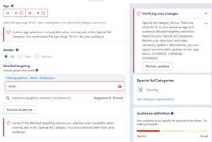 A Quick Look at Facebook’s Special Ad Categories
