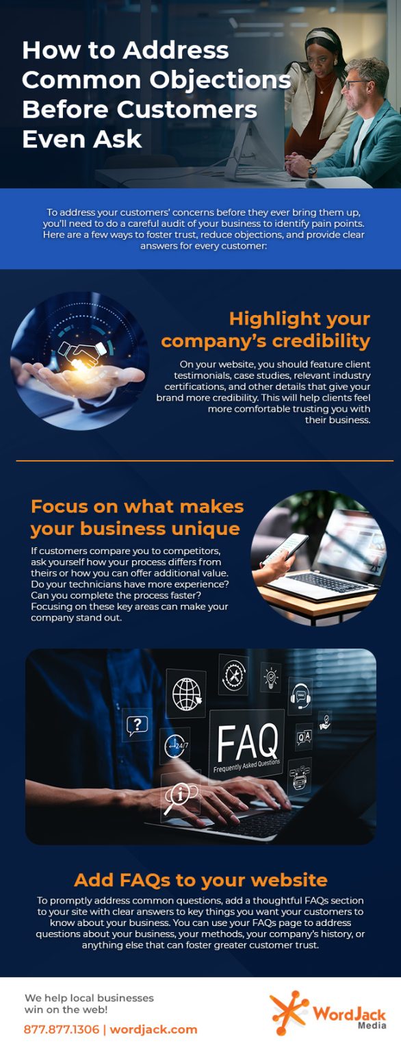 How to Address Common Objections Before Customers Even Ask [infographic ...